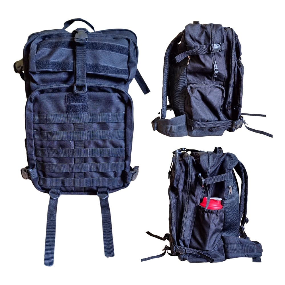 MOCHILA TACTICA TIPO MILITAR GRANDE DE 45 LITROS CAMPING 6 COMPARTIMIENTOS - 1