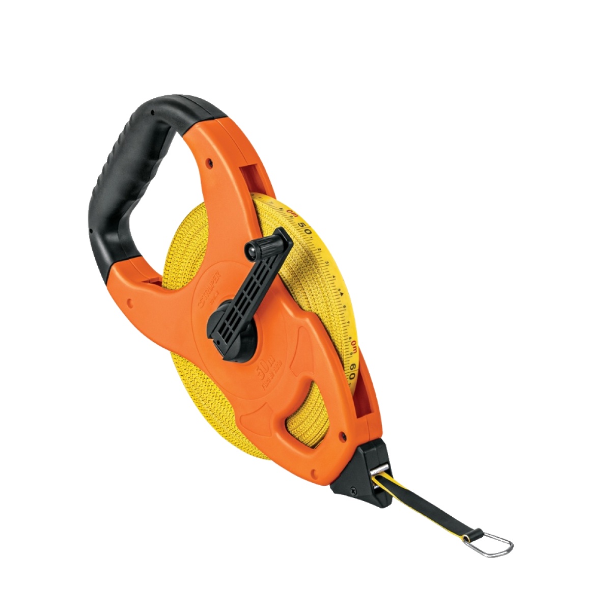 CINTA METRICA LARGA 50 METROS FIBRA DE VIDRIO TIPO CRUCETA PARA CONSTRUCCION, TOPOGRAFIA Y MEDICION PROFESIONAL TRUPER TFC-50ME - 1