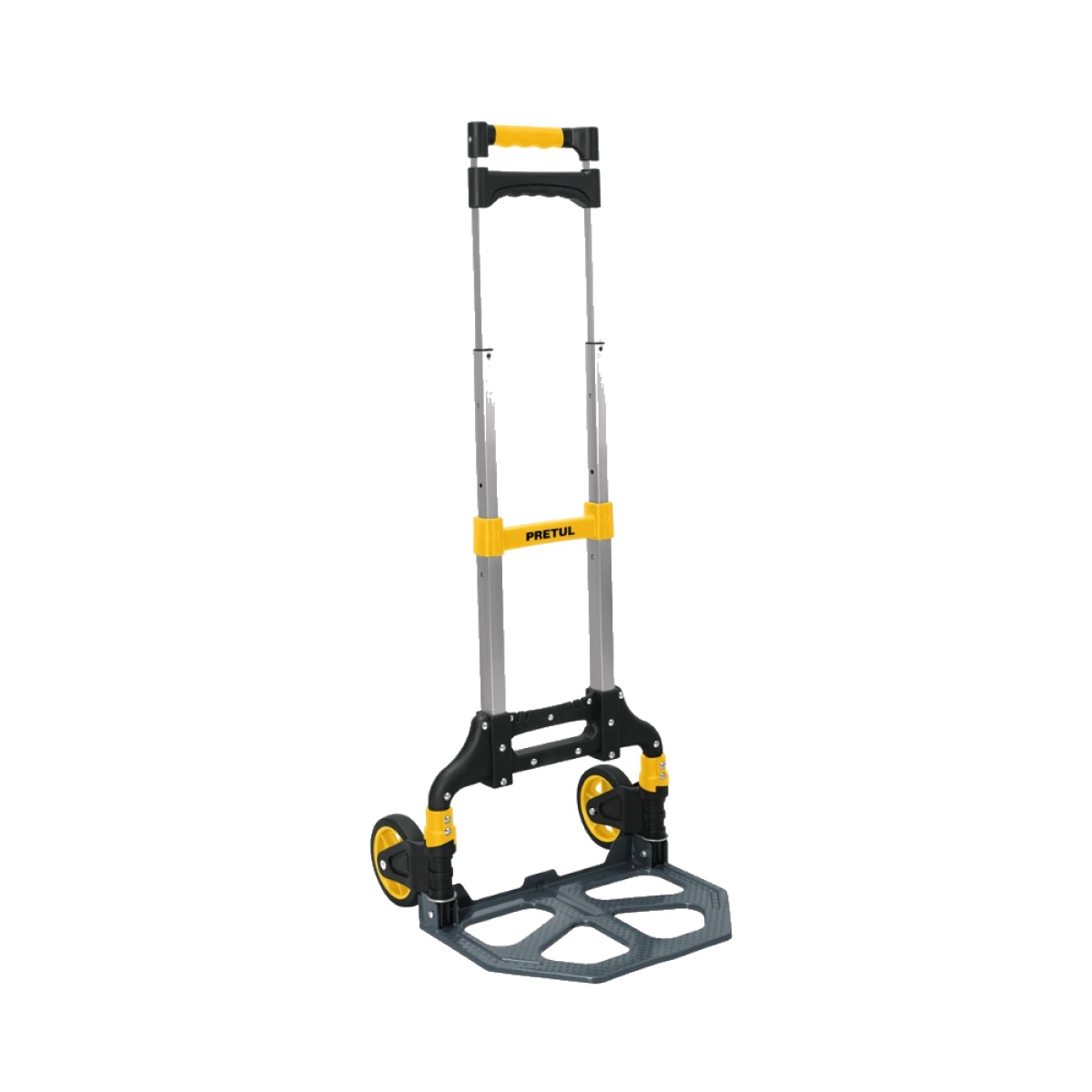 CARRETILLA COCHE DIABLO DE CARGA PLEGABLE DE ALUMINIO CON BASE DE ACERO CAPACIDAD 100 KG PRETUL DIA-100P - 1