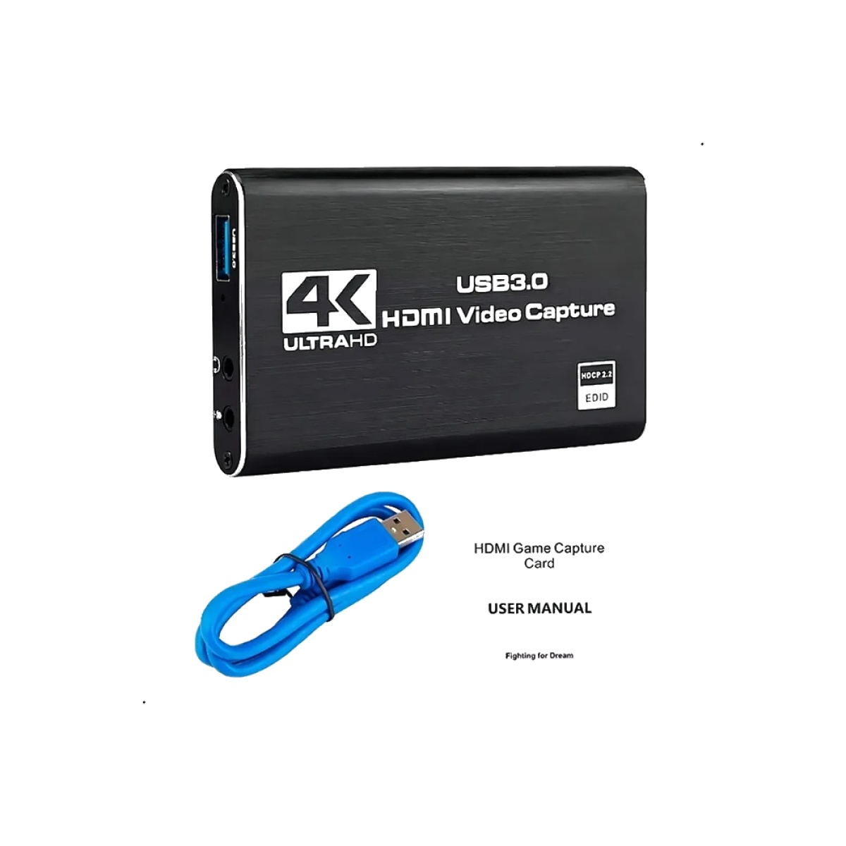 CAPTURADORA DE VIDEO HDMI A USB 3.0 HDTV 4K FULL HD PARA STREAMING GRABACION Y TRANSMISION COMPATIBLE CON OBS FE-273 - 2