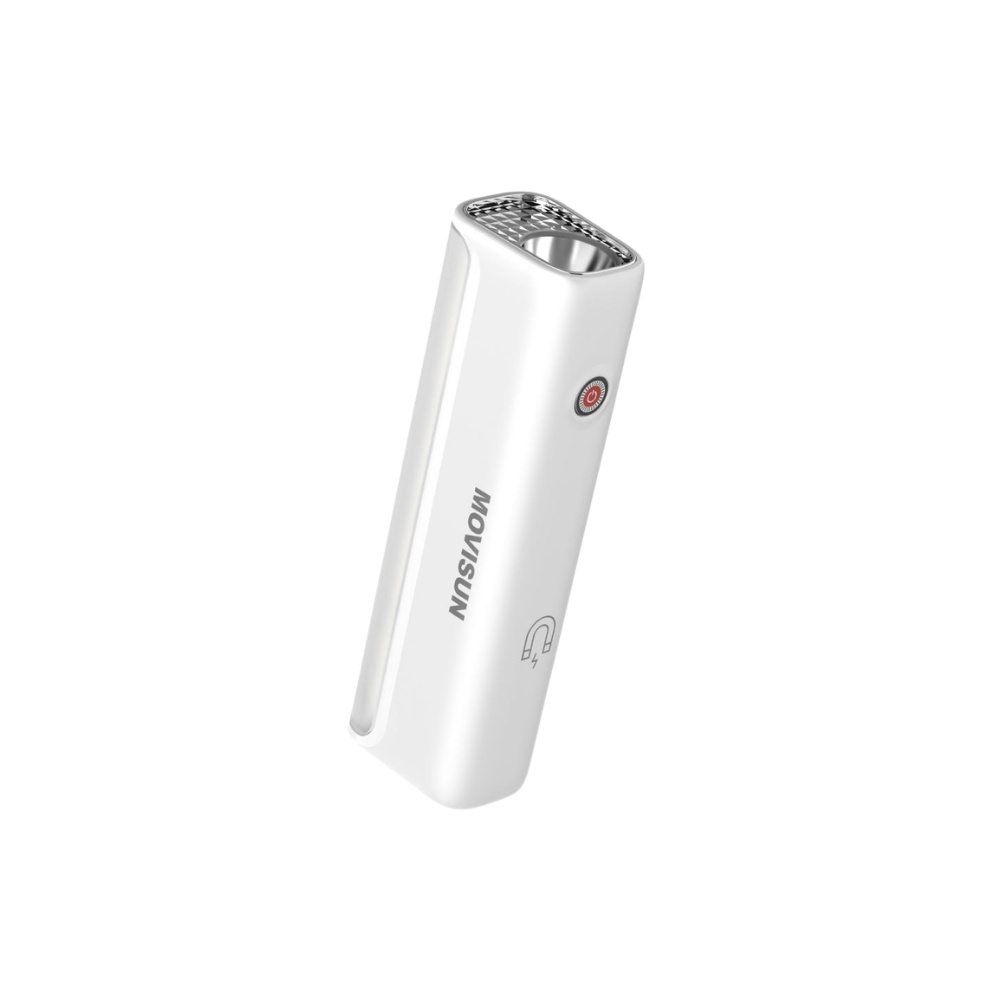 LINTERNA Y LAMPARA LED RECARGABLE CON BASE MAGNETICA LUZ REGULABLE USB TIPO C MOVISUN LIGHT M01 BLANCO - 2