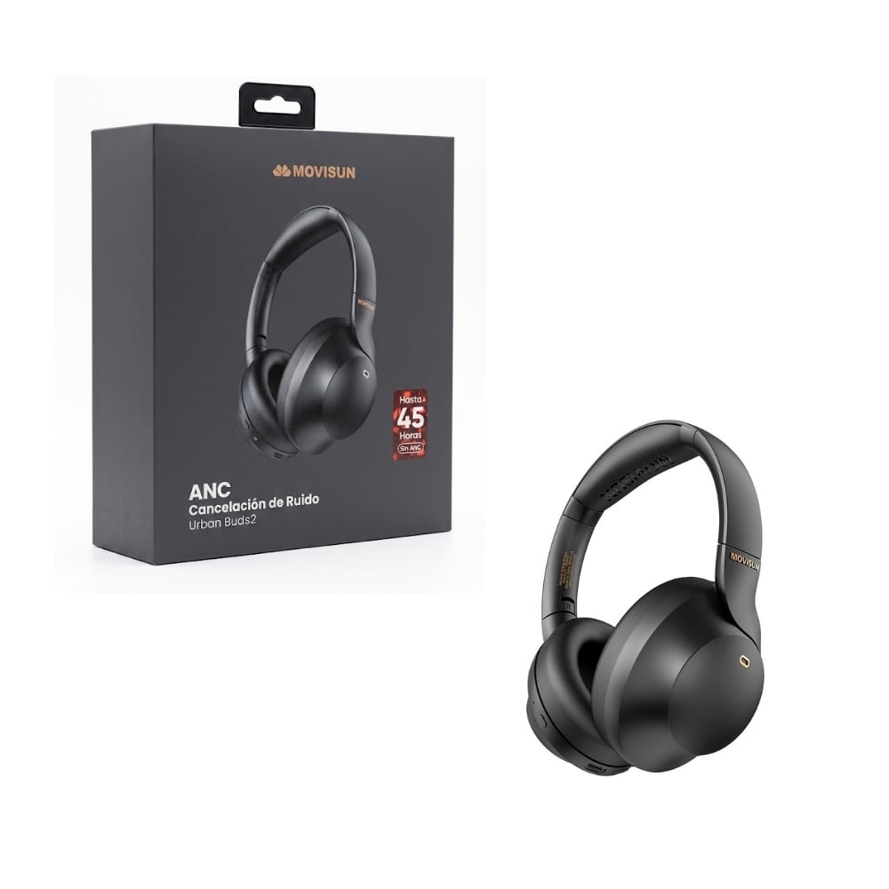 AUDIFONO INALAMBRICO CON CANCELACION DE RUIDO MODO JUEGO 45 HORAS MOVISUN URBAN BUDS 2 - 1