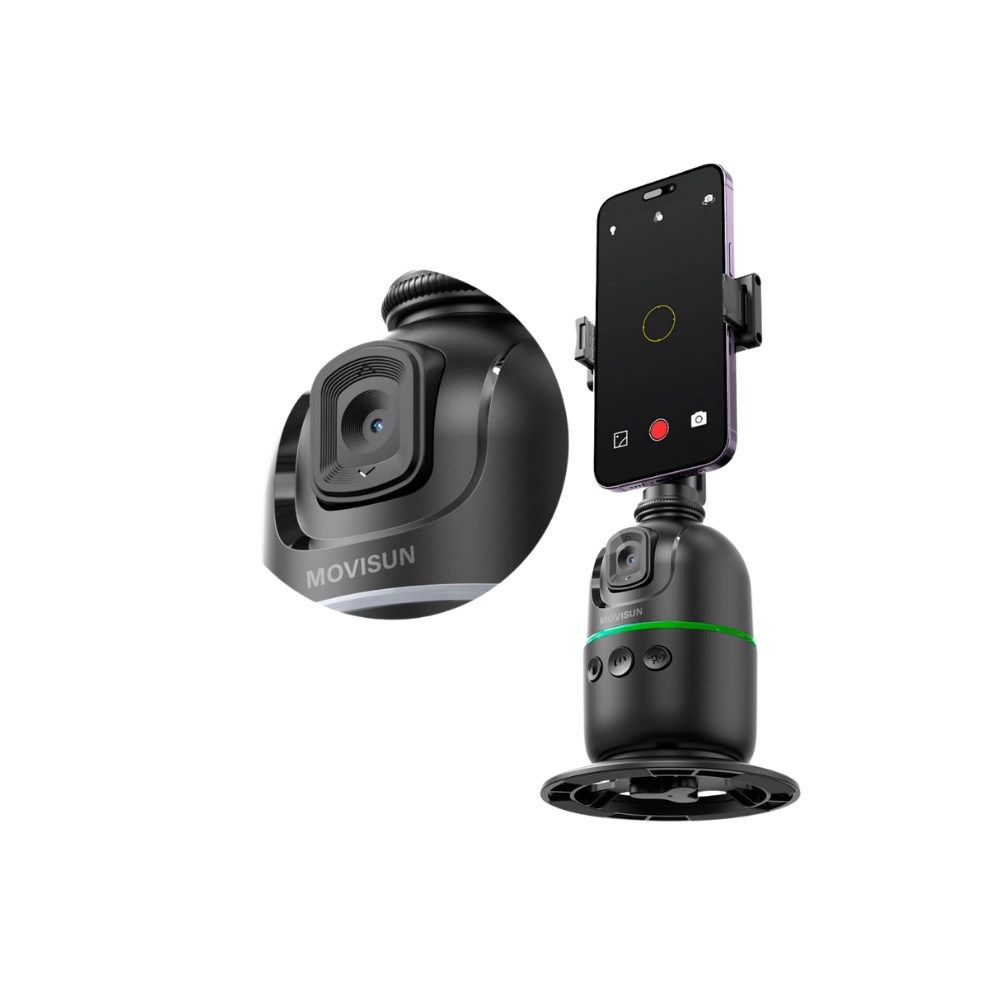 SOPORTE INTELIGENTE CON SEGUIMIENTO FACIAL IA GIRO 360° 11.5 HORAS CONTROL POR GESTOSTREE FACE 02 MOVISUN - 2