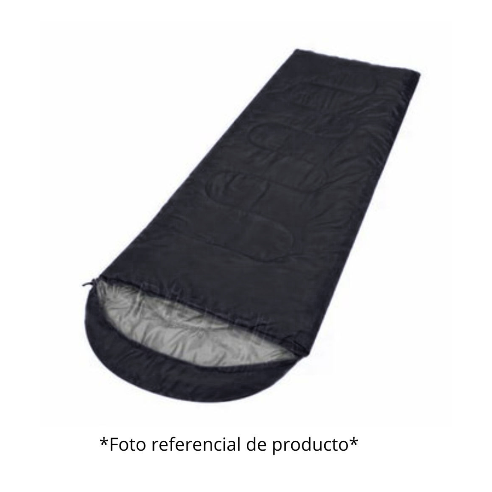 BOLSA DE DORMIR SLEEPING CAMPING ACOLCHADO 400 G/M² EVERBEST NEGRO - 2