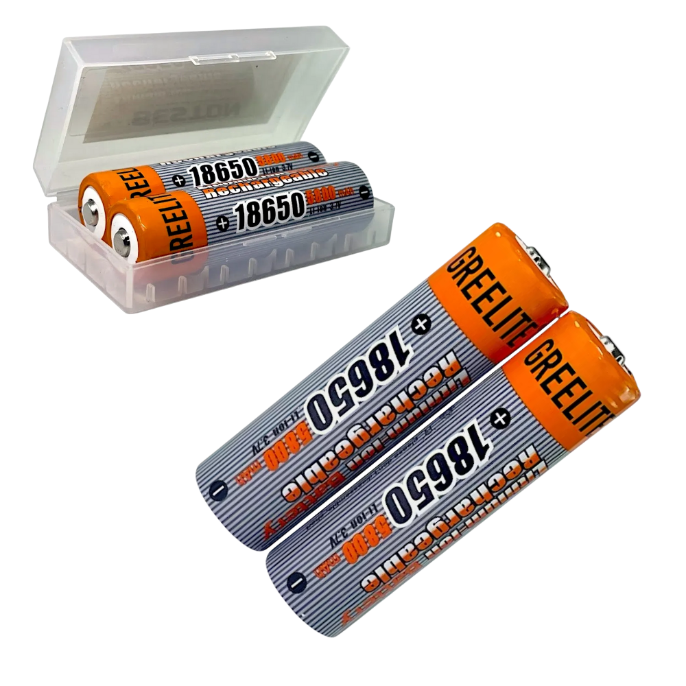 BATERÍAS RECARGABLES X2UND C/PIN 18650 2600MAH 3.7V 40A C/U MARCA BESTON - 1