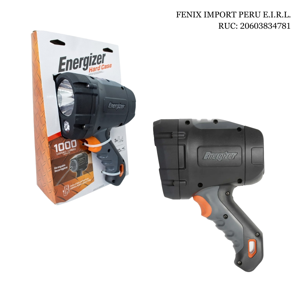 LINTERNA RECARGABLE ENERGIZER HARD CASE PROFESSIONAL 1000 LUMENES POWER BANK USB 550 METROS IPX4 - 2