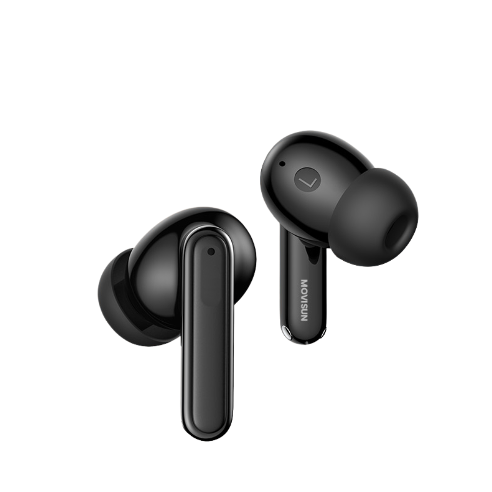 AUDIFONOS INALAMBRICOS BLUETOOTH CANCELACION ACTIVA DE RUIDO ANC PANTALLA DIGITAL 21 HORAS AUTONOMIA MOVISUN EARBOX BUDS7 - 2