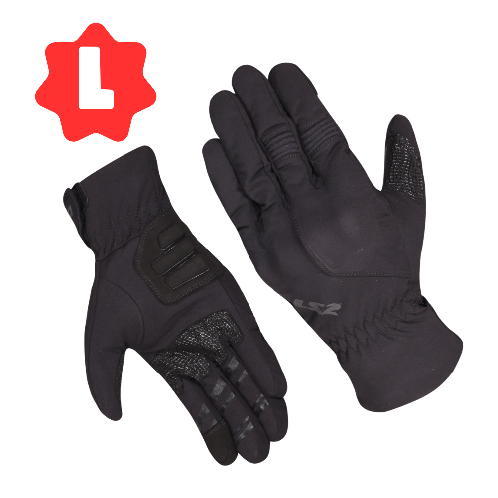 GUANTES PARA MOTOCICLISTA LS2 URBS II NEGRO HOMBRE CON PROTECCIÓN EN NUDILLOS, COMPATIBILIDAD TÁCTIL, AJUSTE DE VELCRO TALLA L - 1