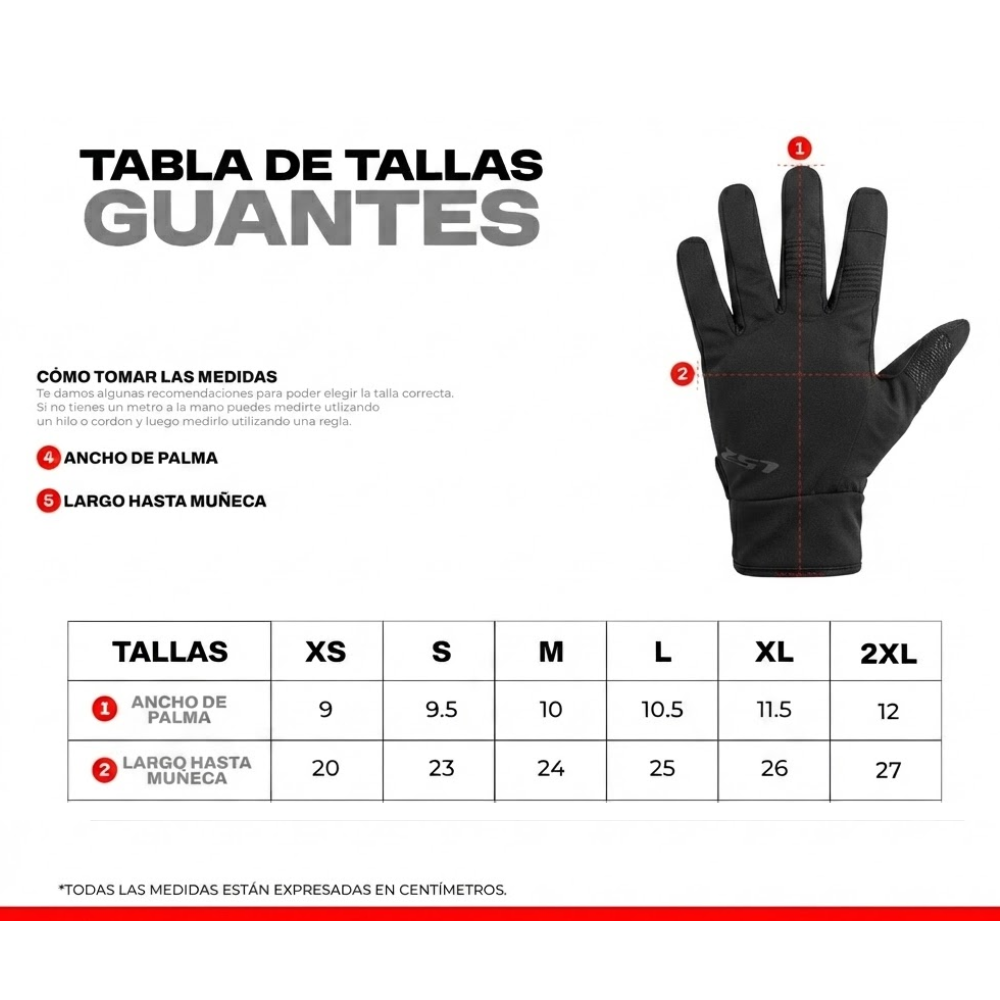 GUANTES PARA MOTOCICLISTA LS2 URBS II NEGRO HOMBRE CON PROTECCIÓN EN NUDILLOS, COMPATIBILIDAD TÁCTIL, AJUSTE DE VELCRO TALLA L - 2