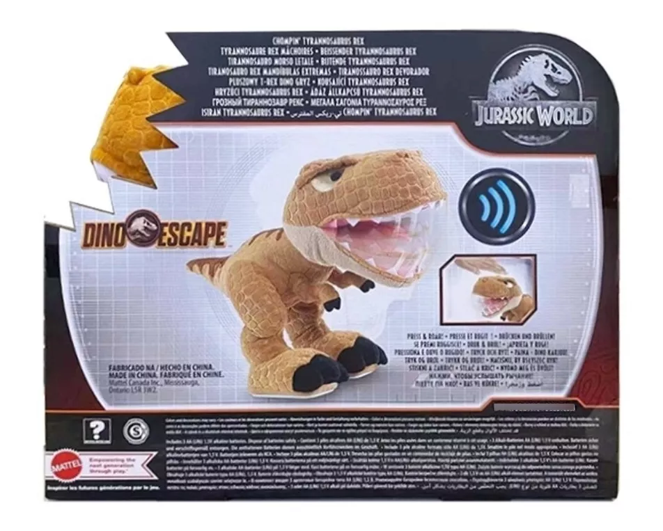 Peluche Jurassic World Cretaceo Con Suono Ruggente – Dinosauro Bambino 15 Cm - Foto 1