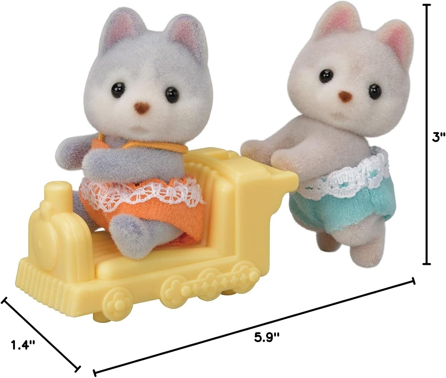 TERNURINES SYLVANIAN CALICO CRITTERS GEMELITOS HUSKY - 5
