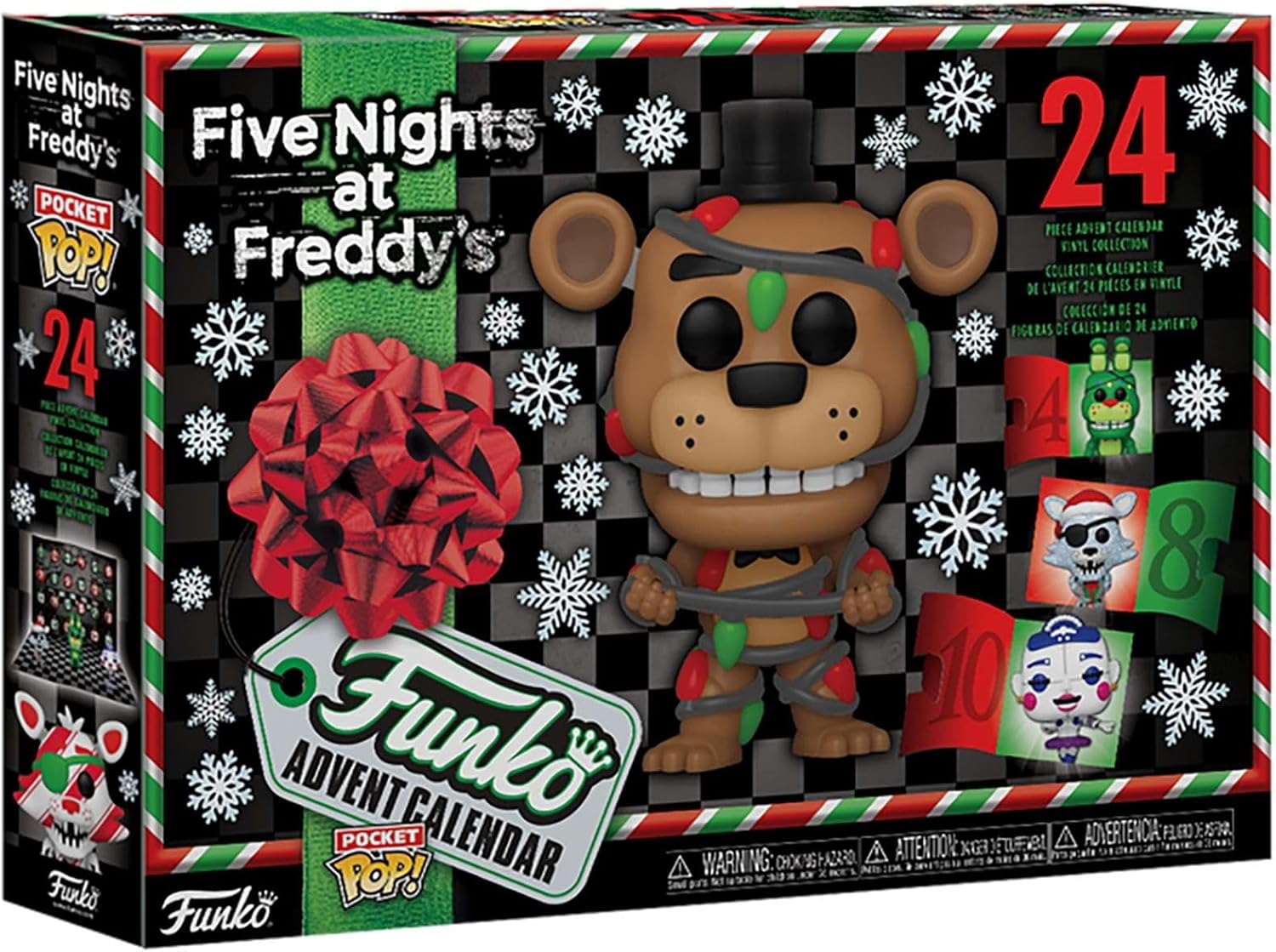 CALENDARIO ADVIENTO 24 DIAS FNAF FIVE NIGHTS AT FREDDYS POCKET POP FIGURAS VINILO - 1