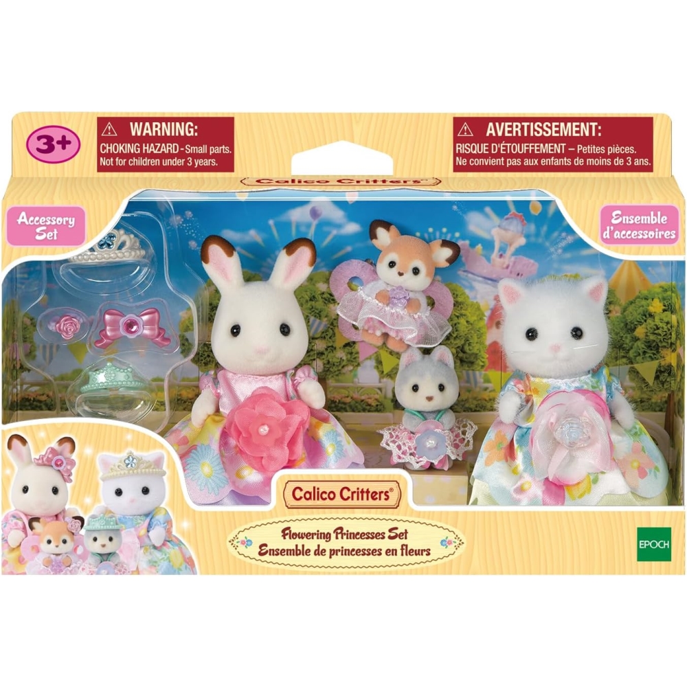 TERNURINES SYLVANIAN CALICO SET PRINCESAS FLORICIENTAS - 1