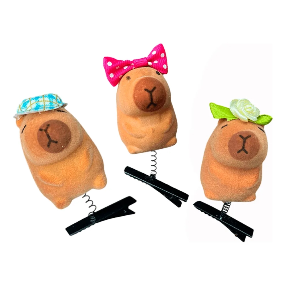 SET DE 100 GANCHITOS CAPIBARA CON ACCESORIOS - 1
