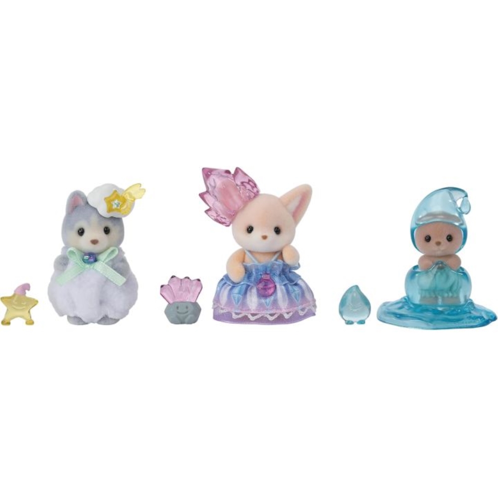 TERNURINES SYLVANIAN CALICO TRIO FOX HUSKY FOCA - 3