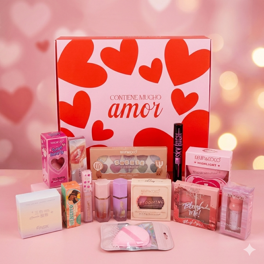 CALENDARIO DE ADVIENTO SAN VALENTIN MAQUILLAJE 10 DÍAS C/14 REGALOS KEVIN Y COCO REVEL - 1