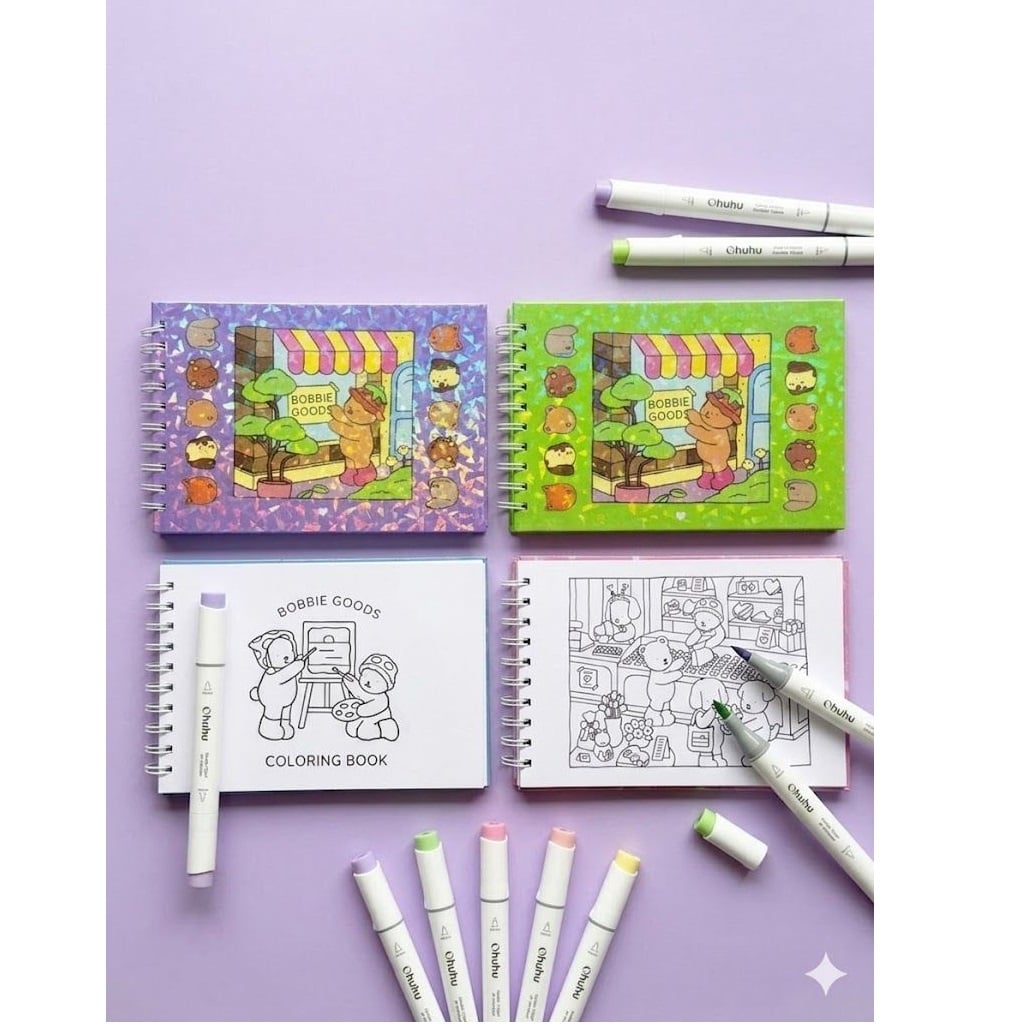 SET X 2 LIBROS PARA COLOREAR C/45 PÁGINAS PASTA DURA HOLOGRAFICA - 3