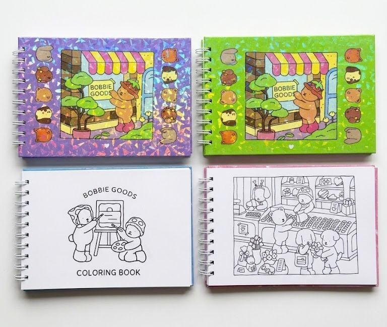 SET X 2 LIBROS PARA COLOREAR C/45 PÁGINAS PASTA DURA HOLOGRAFICA - 4