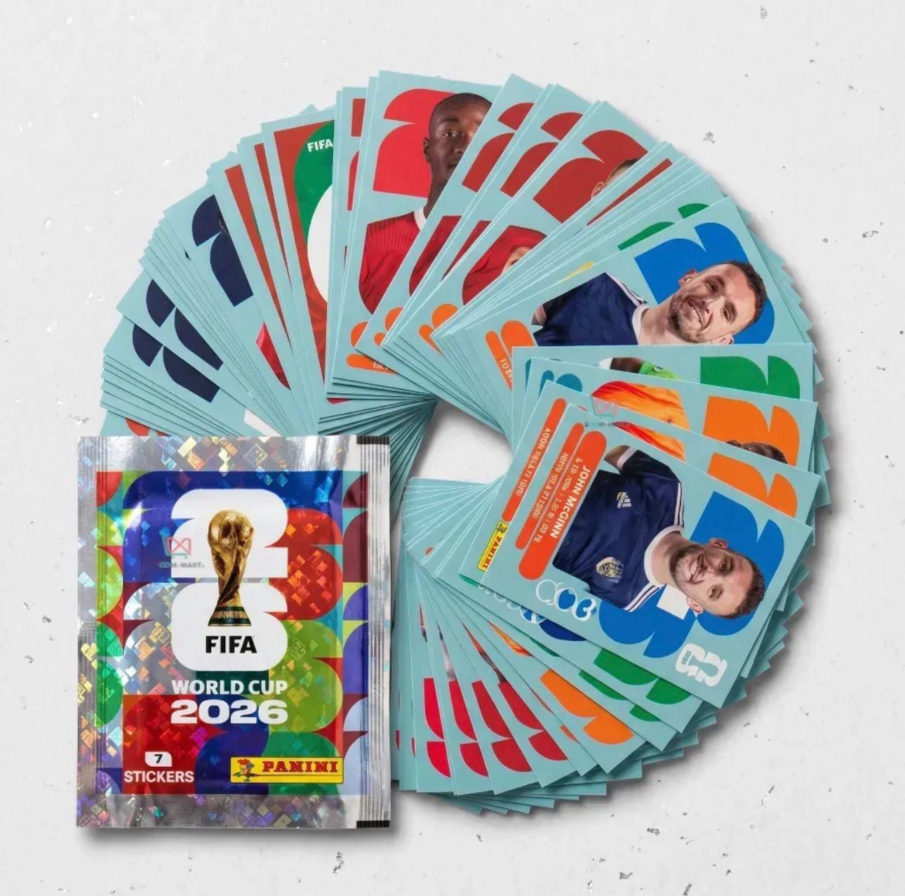 40 FIGURAS SIN REPETIR ALEATORIAS + ALBUM TAPA BLANDA PANINI MUNDIAL FIFA 2026 - 2