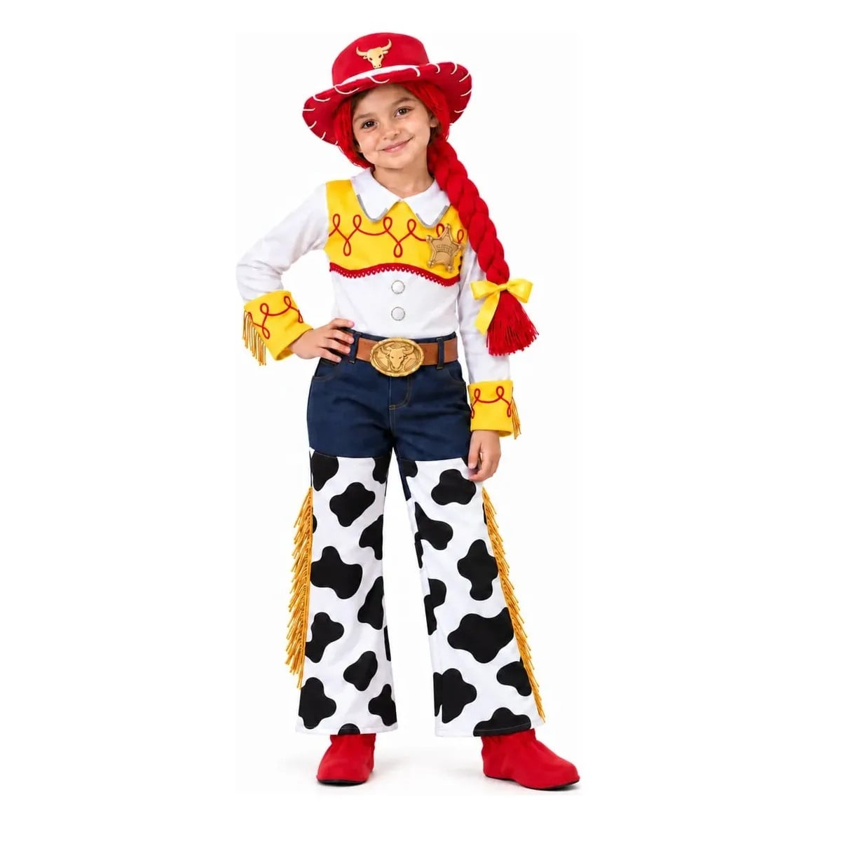 TOY STORY JESSIE DISFRAZ DELUXE PREMIUM NIÑA C/ SOMBRERO Y TRENZA TALLA 12 - 1