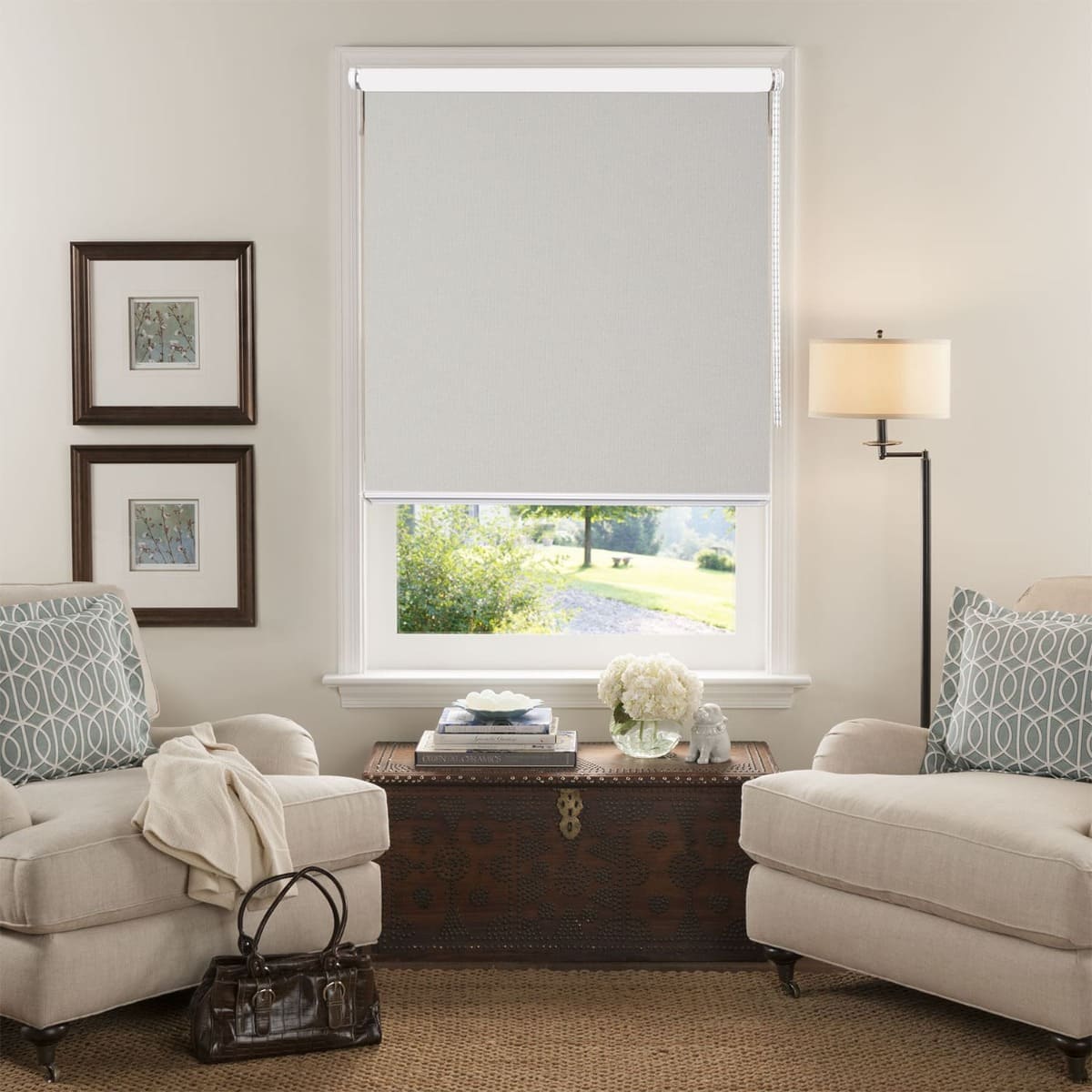 CORTINA ROLLER BLACKOUT TEXTIL NATURAL CREMA 180CMANCHO X 250CMALTO - 2