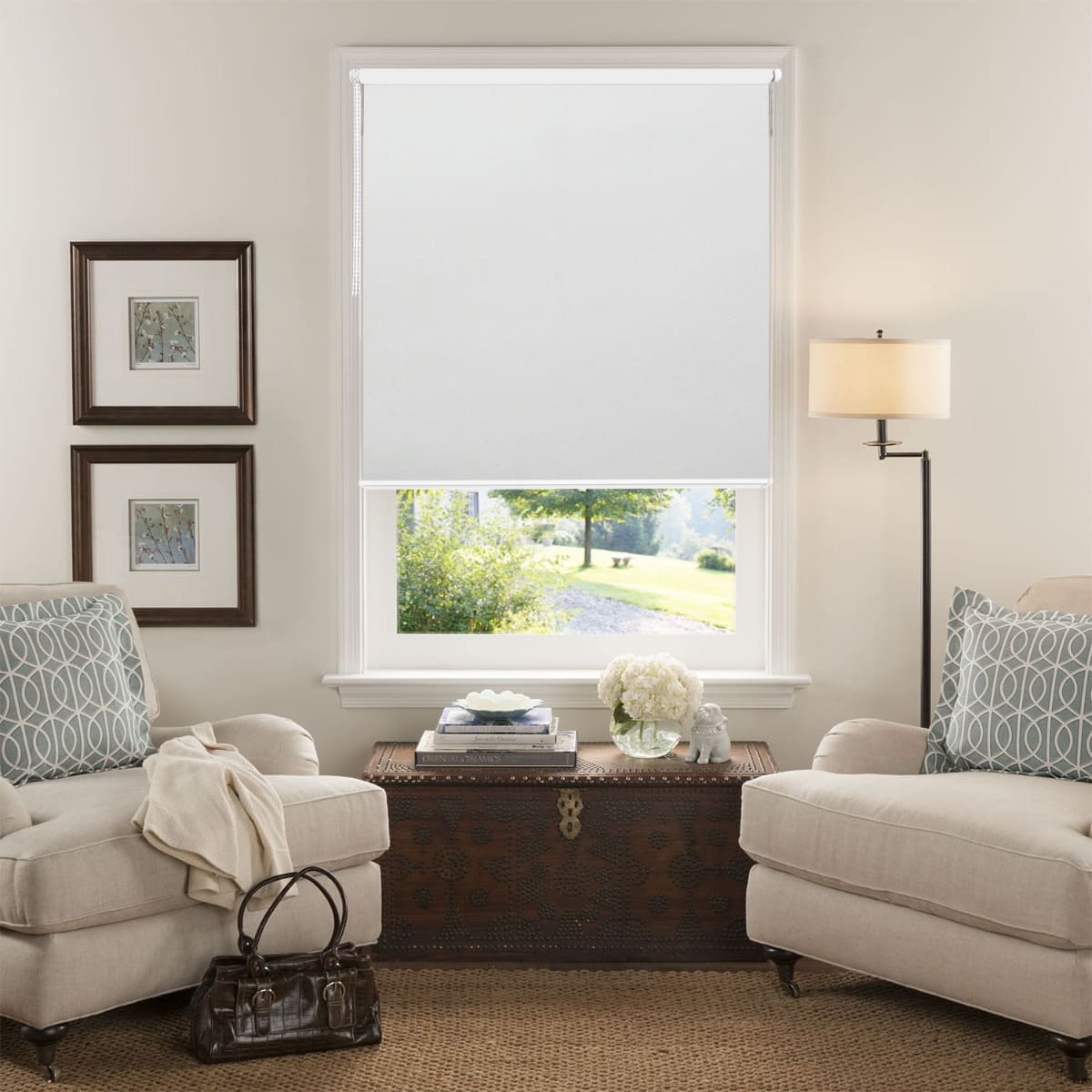 CORTINA ROLLER BLACKOUT TEXTIL NATURAL GRIS 90CMANCHO X 160CMALTO - 2