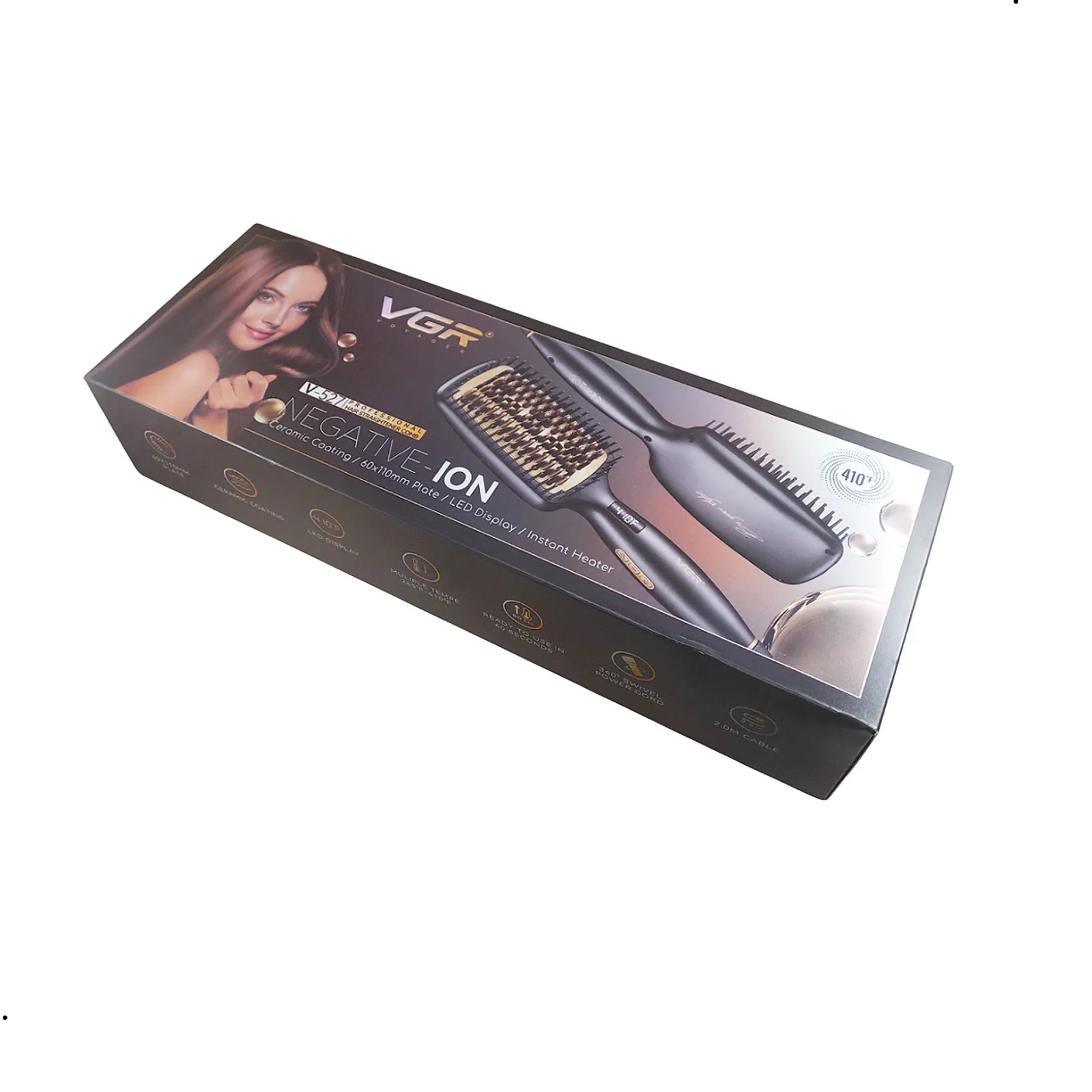 PEINE ELECTRICO PROFECIONAL VGR 527 CERAMIC 410° - 3