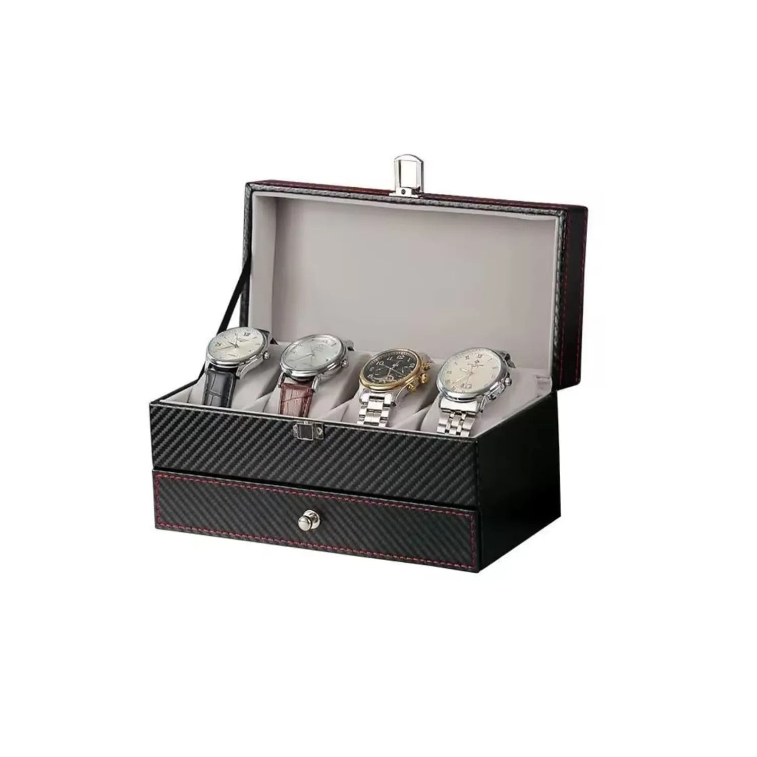 ORGANIZADOR DE RELOJES Y JOYAS DE DOBLE CAPA - 2