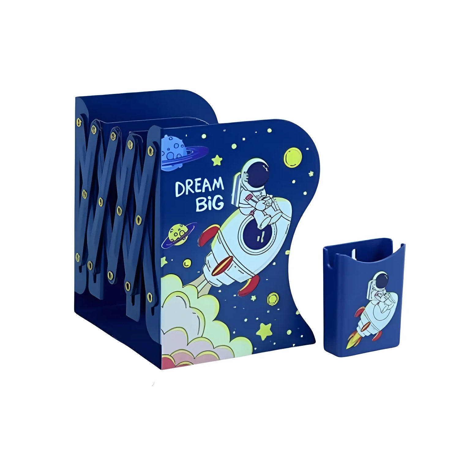 ORGANIZADOR DE LIBRERO PLEGABLE DINO KAWAII PARA NIÑA - 2