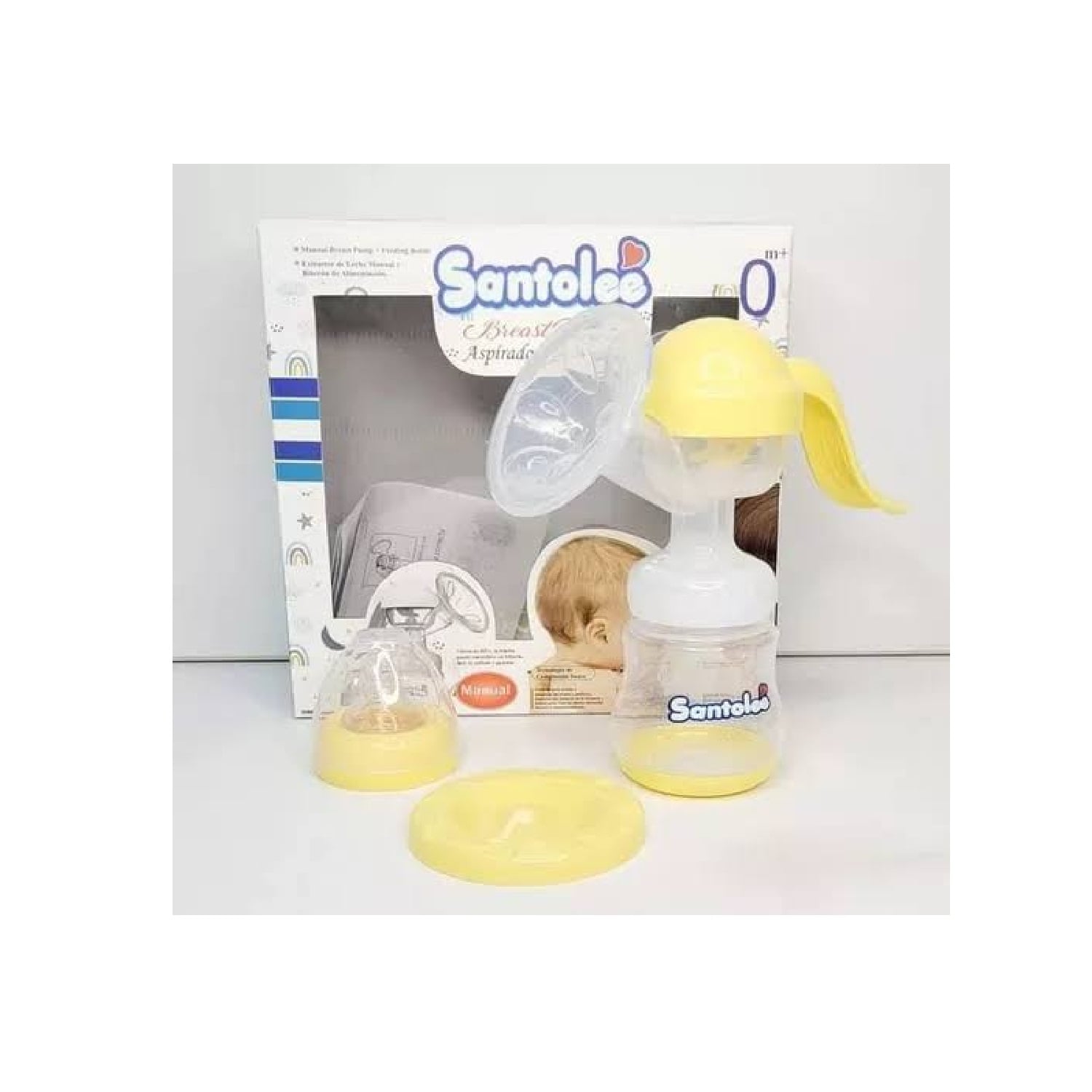 EXTRACTOR DE LECHE MATERNA BIBERÓN MANUAL 2 EN 1 SANTOLEE - 5