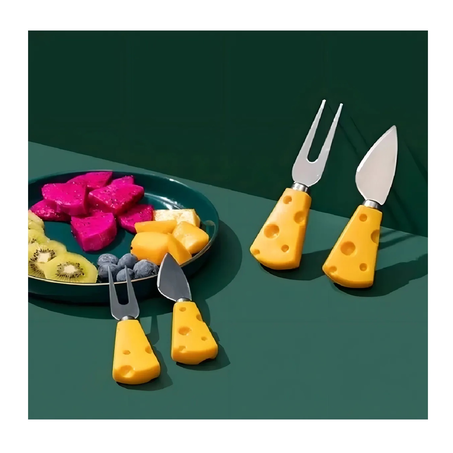 SET DE 2 KIT DE 4 PIEZAS PARA QUESO (8 PIEZAS EN TOTAL) - 1
