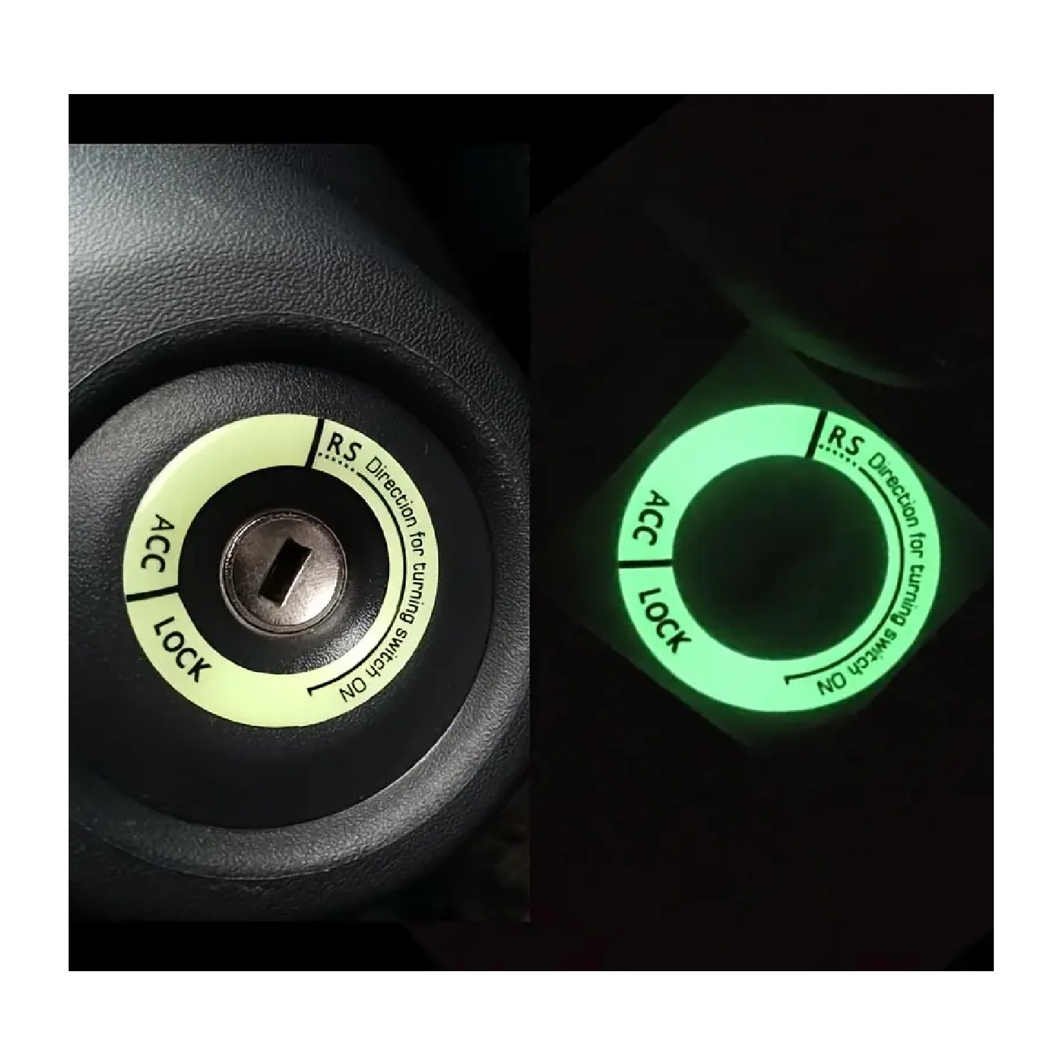 ANILLO ADHESIVO LUMINOSO PARA INTERRUPTOR DE ENCENDIDO DE COCHE TM - 2
