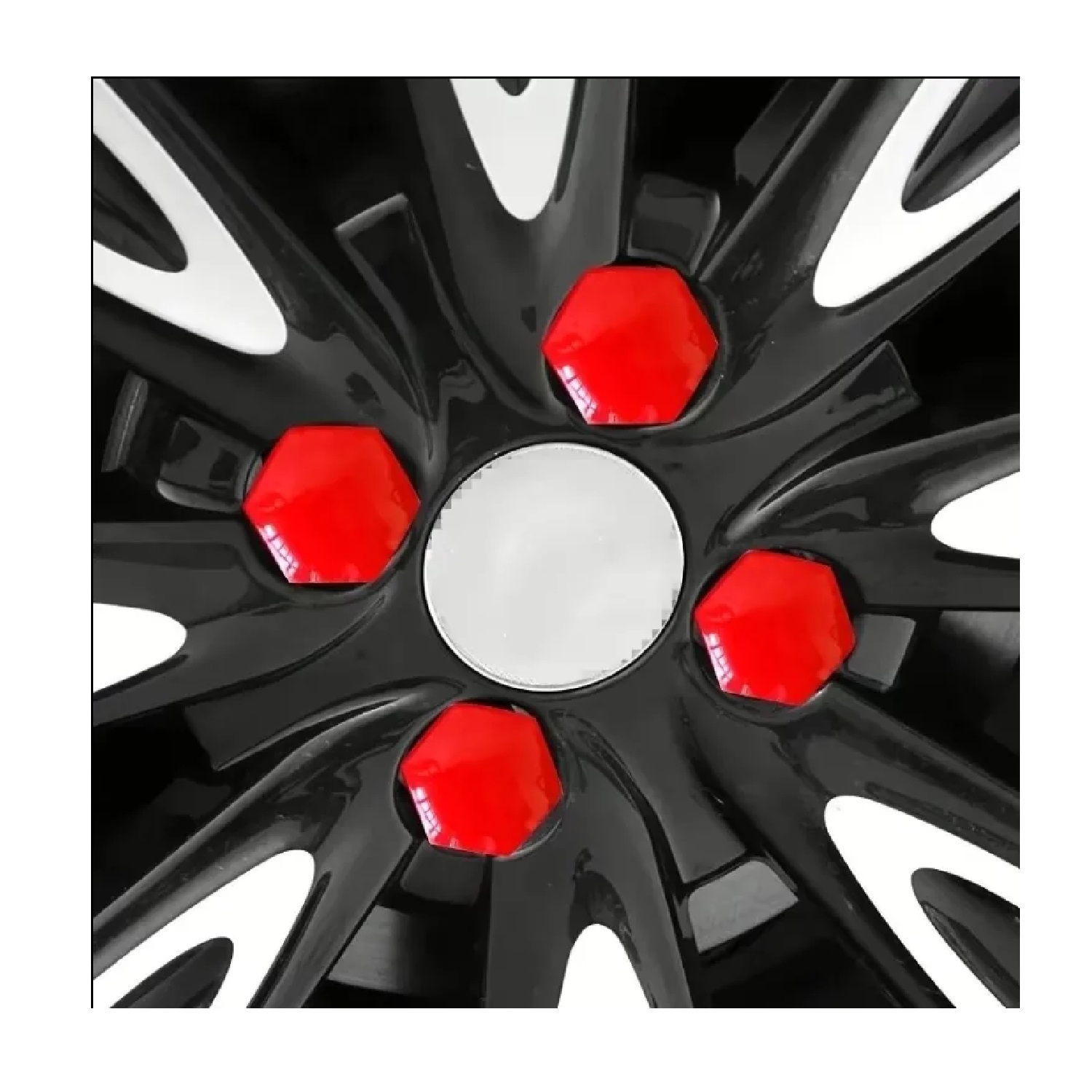 JUEGO DE 20 TAPAS PROTECTORAS DE 17 MM PARA TUERCAS DE RUEDA DE COCHE TM - 3