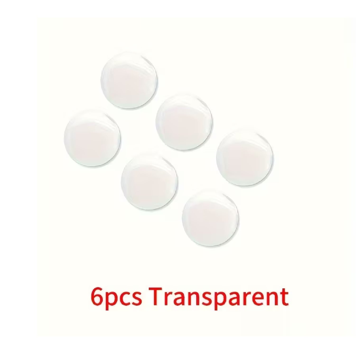 JUEGO DE 6 PEGATINAS PROTECTORAS DE 20 MM PARA AGUJERO DE LLAVE DE PUERTA DE COCHE TRANSPARENTE TM - 2