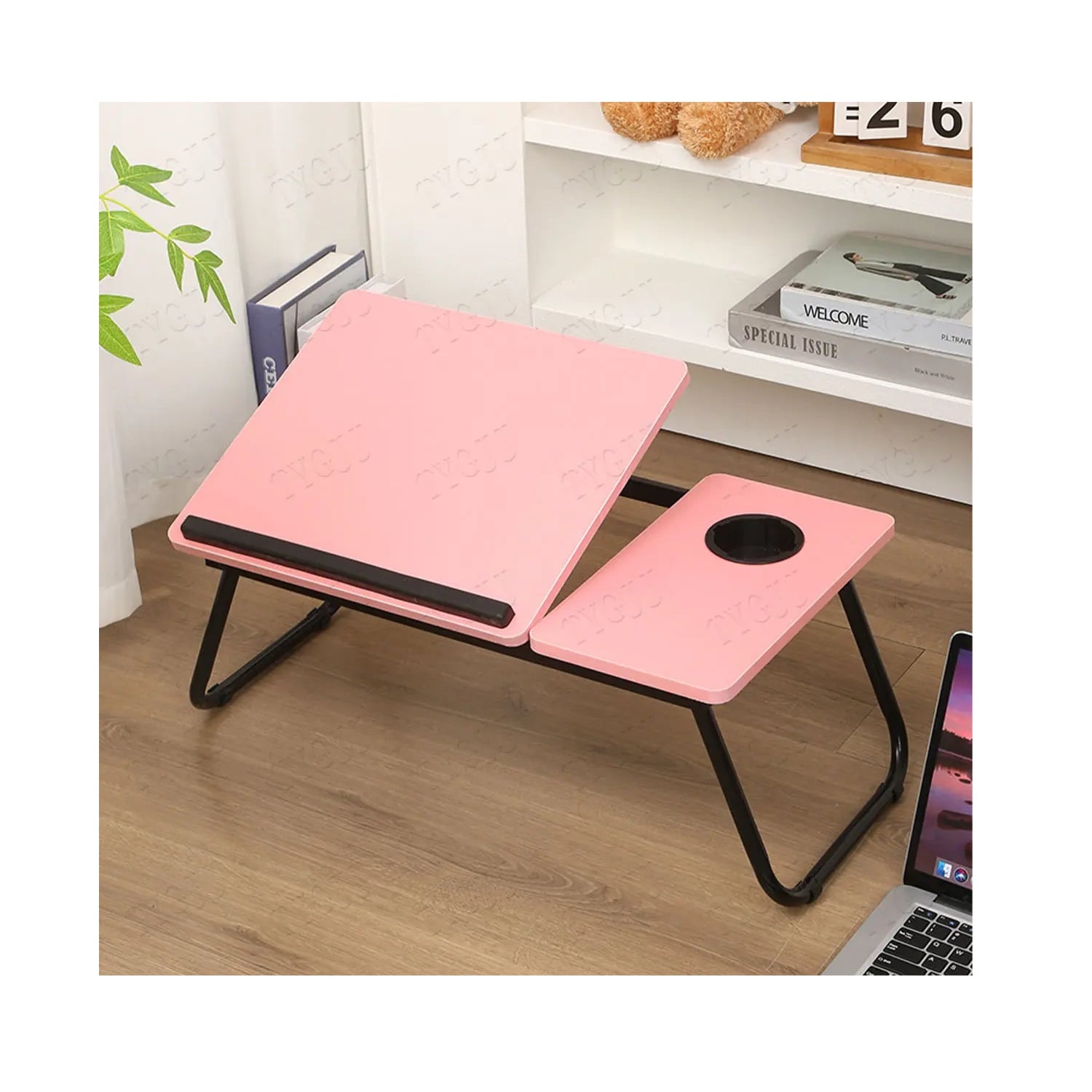 MESA CON SOPORTE PARA LAPTOP MULTIFUNCIONAL PARA MUJER - 5