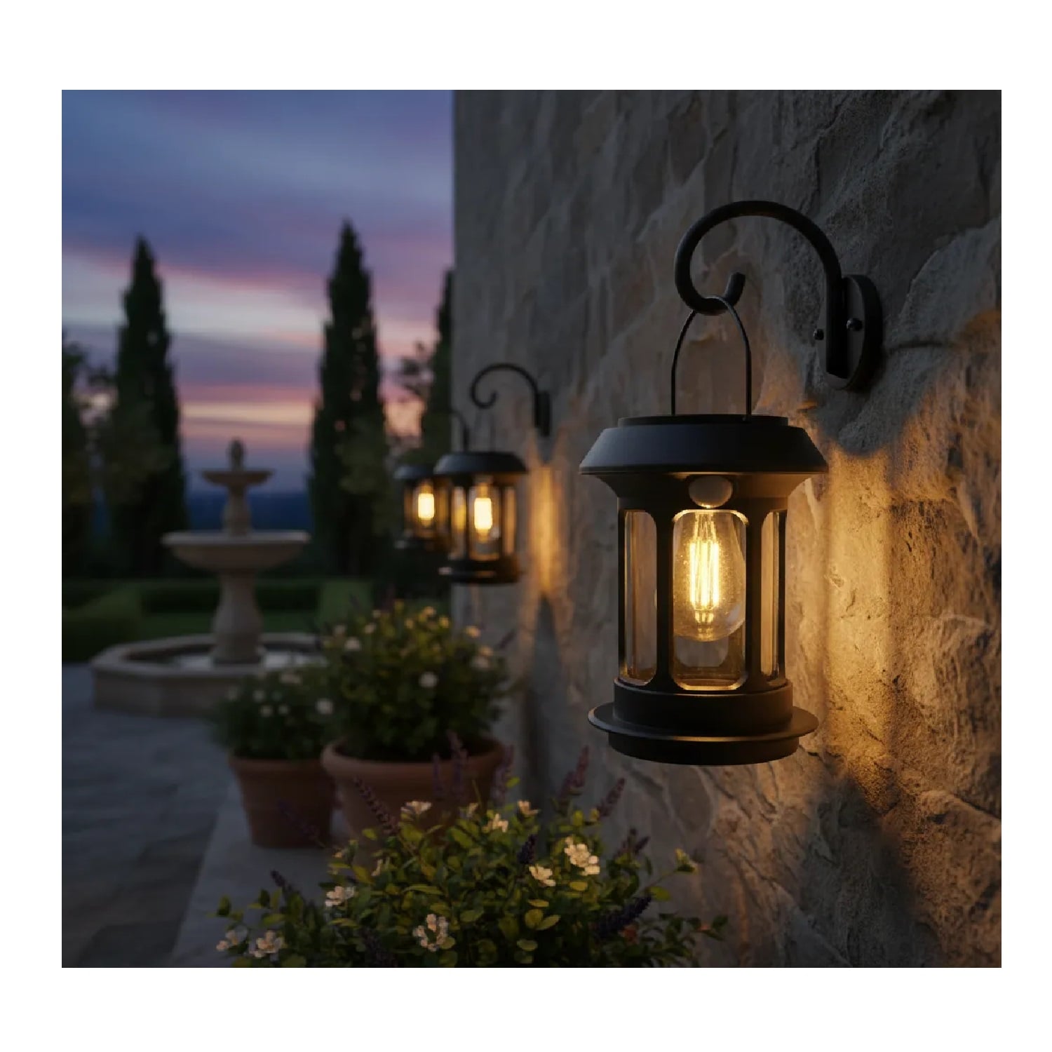 LÁMPARA FAROL SOLAR LED PARA INTERIORES Y EXTERIORES - 3