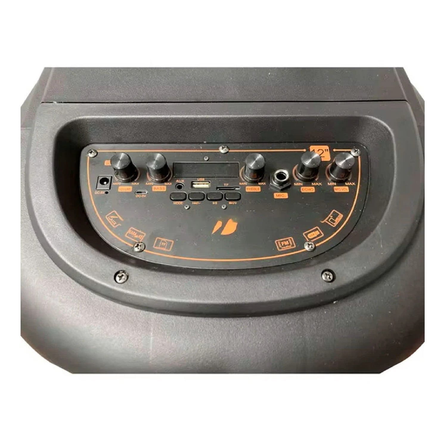 PARLANTE TROLLEY PORTÁTIL KTS-2230 DE 12 PULGADAS CON BLUETOOTH LUCES RGB Y MICRÓFONO INALÁMBRICO - 3