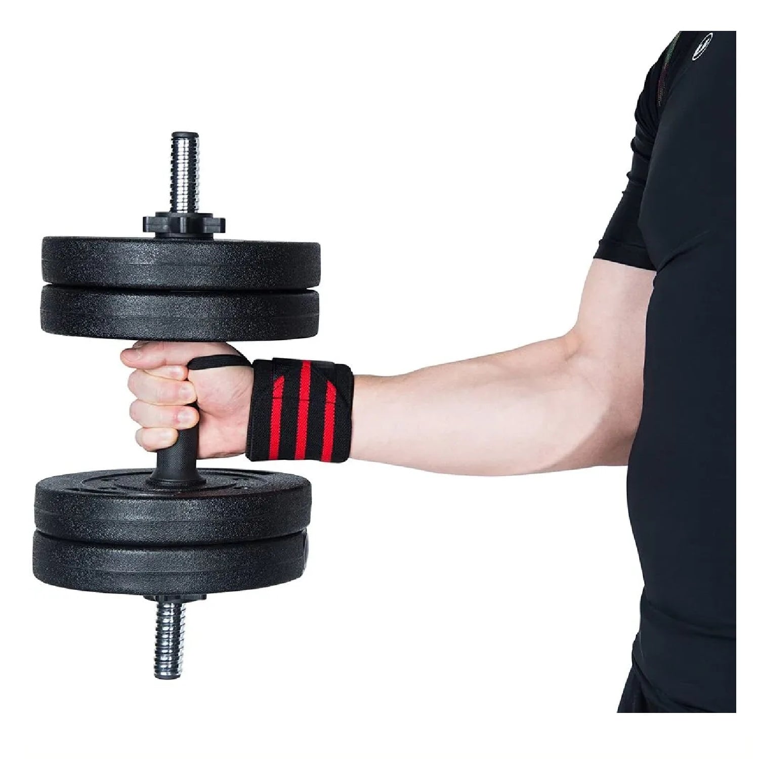 MUÑEQUERAS DE COMPRESIÓN PARA LEVANTAMIENTO DE PESAS Y ENTRENAMIENTO EN GYM PAR - 3