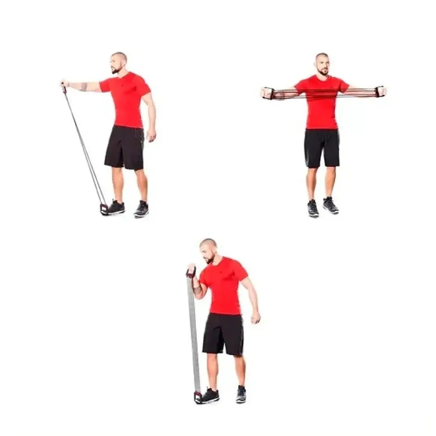 EXTENSOR ELÁSTICO PARA EJERCICIOS DE PECHO, BRAZOS Y ESTIRAMIENTO MUSCULAR - 5
