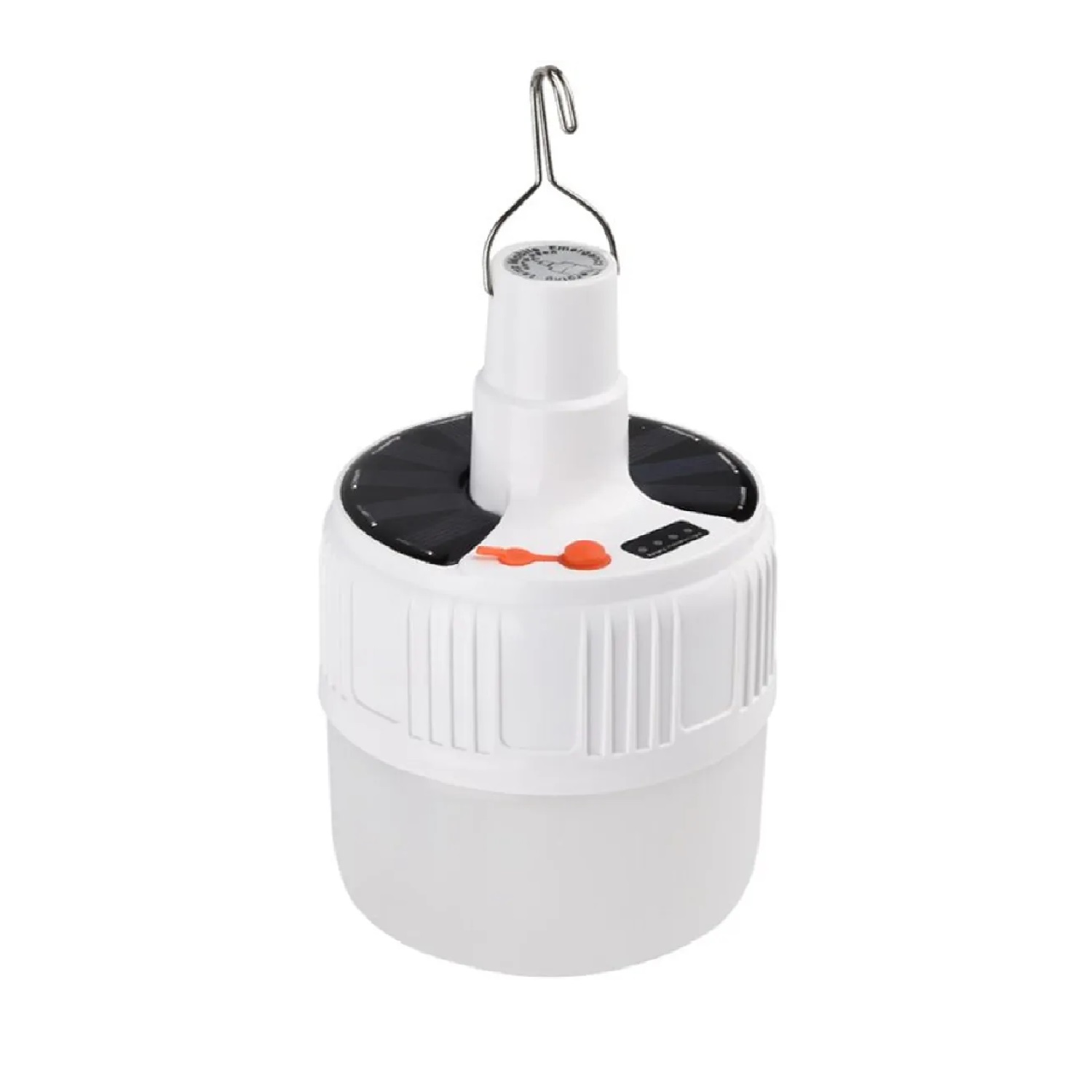 FOCO BOMBILLA LED SOLAR RECARGABLE 50W CON CARGA USB - 1