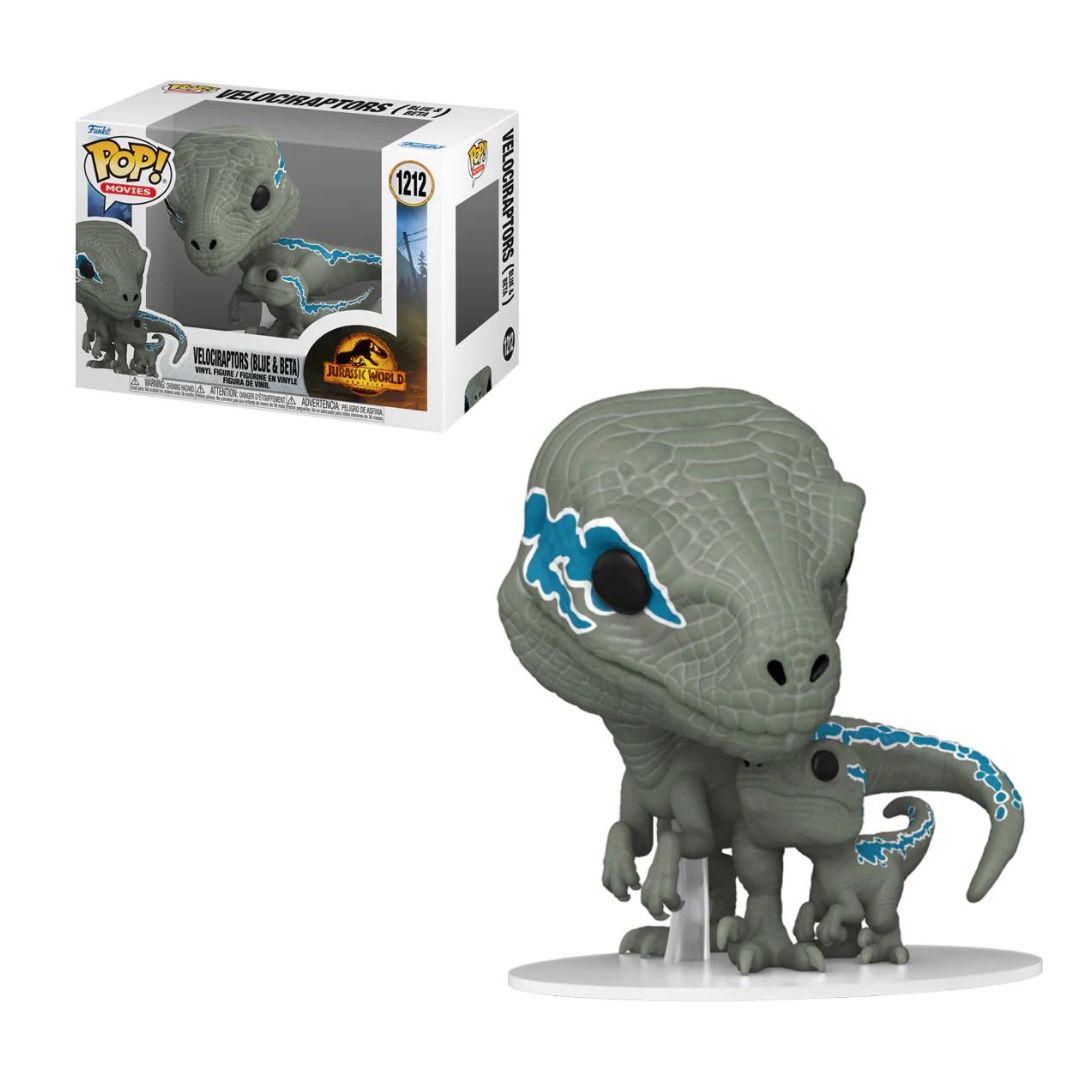 FUNKO POP JURASSIC WORLD DOMINION - VELOCIRAPTORES BLUE Y BETA #1212 - 1