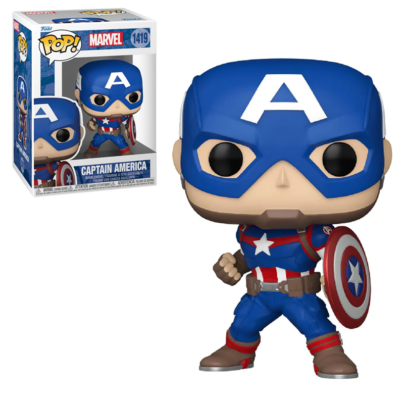 FUNKO POP MARVEL CLASICOS - CAPITAN AMERICA #1419 - 1