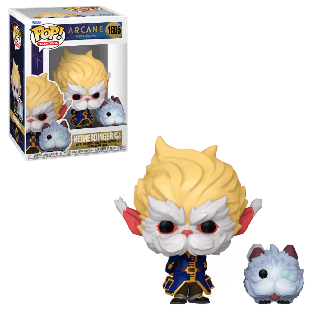 FUNKO POP ARCANE LEAGUE OF LEGENDS - HEIMERDINGER CON PORO #1605 - 1