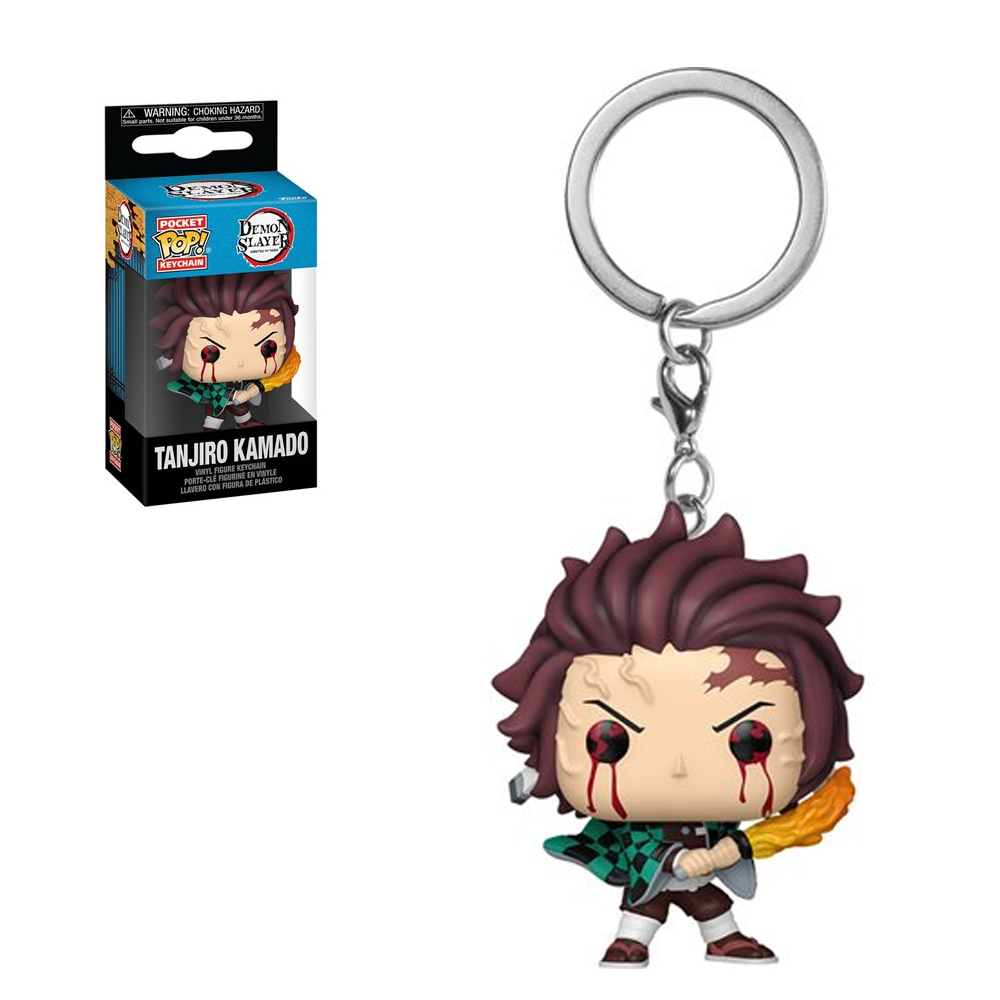 FUNKO POP LLAVERO DEMON SLAYER - TANJIRO KAMADO RESPIRACION SOLAR - 1