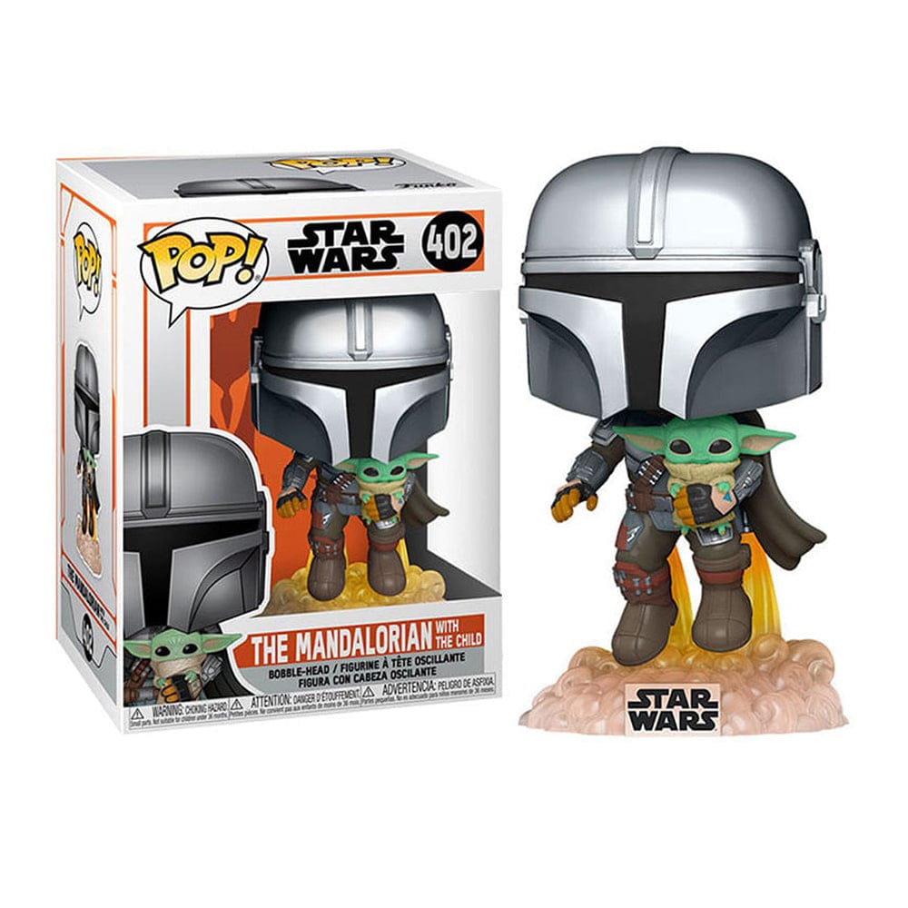 FUNKO POP THE MANDALORIAN - THE MANDALORIAN CON BABY YODA #402 - 1