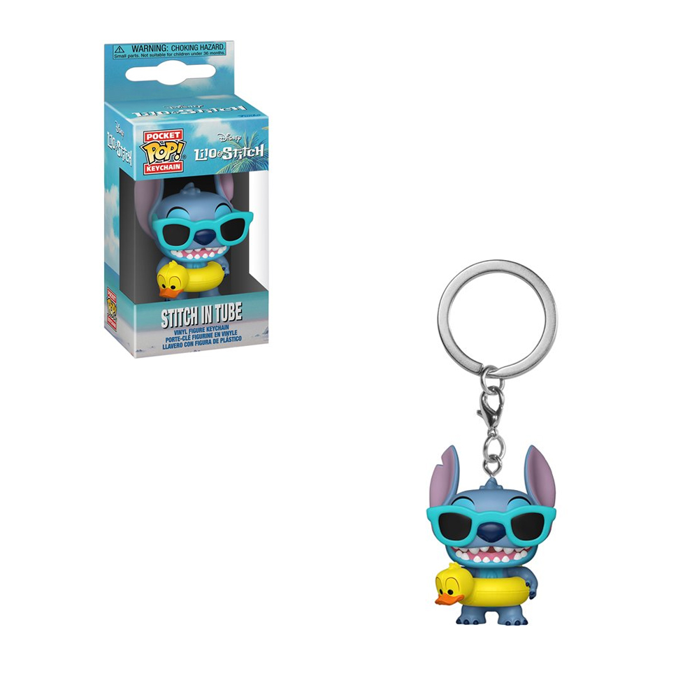 FUNKO POP LLAVERO LILO Y STITCH - STITCH EN FLOTADOR - 1