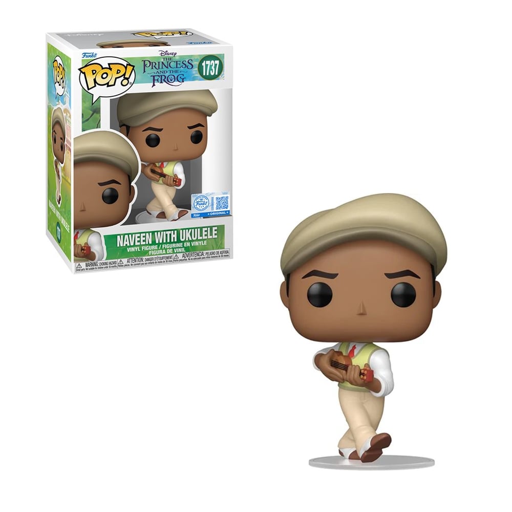 FUNKO POP THE PRINCESS AND THE FROG - NAVEEN WITH UKULELE #1737 - 1