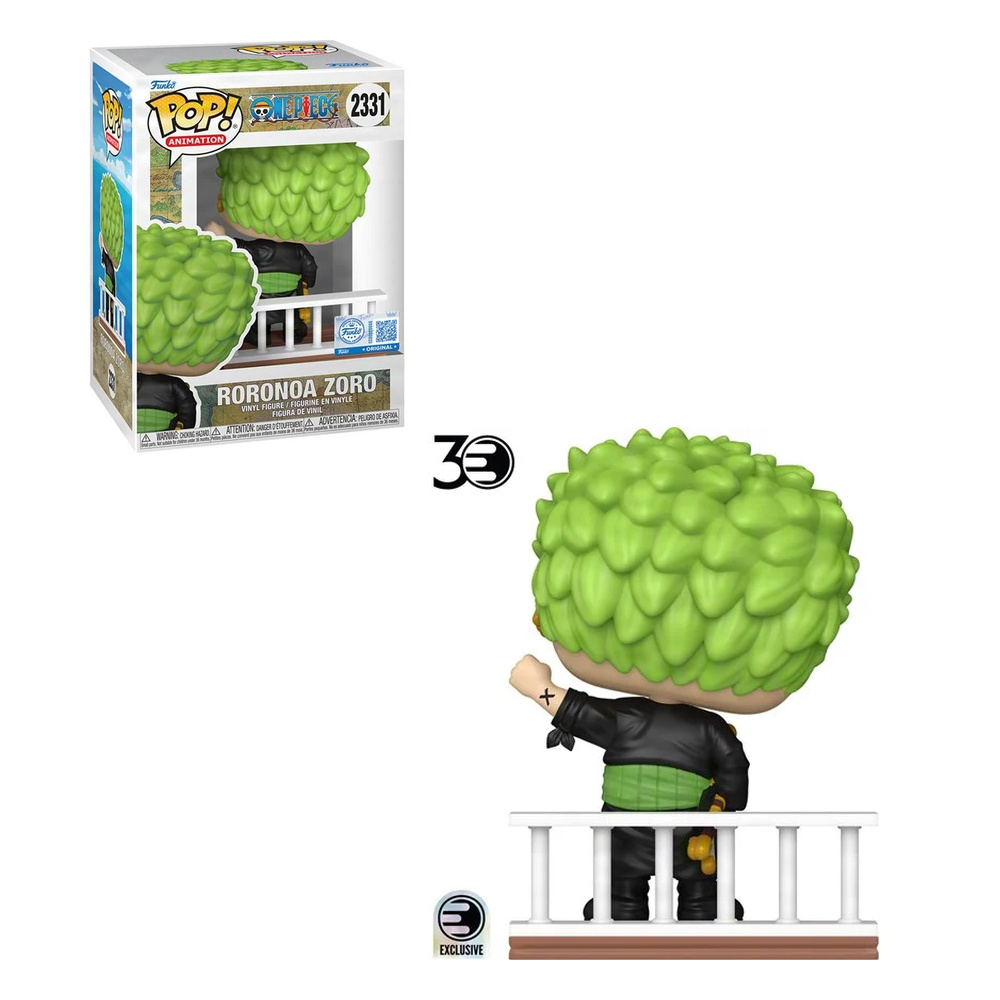 FUNKO POP ONE PIECE - RORONOA ZORO EXCLUSIVO ENTERTAINMENT EARTH #2331 - 1