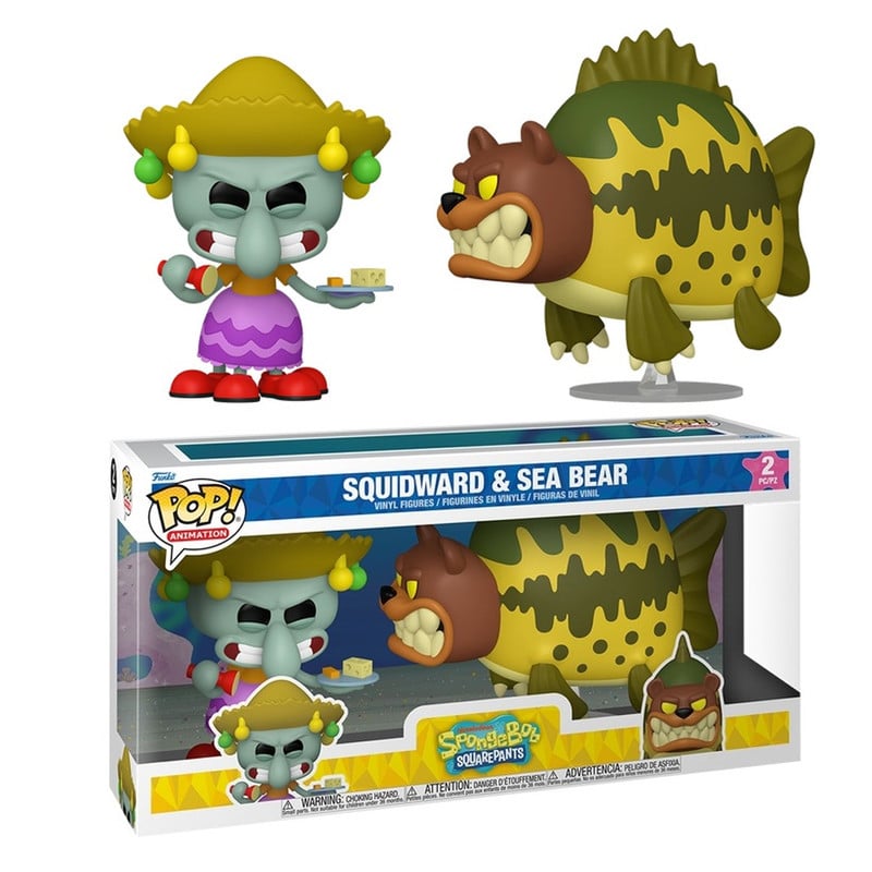 FUNKO POP BOB ESPONJA - CALAMARDO Y EL OSO MARINO 2 - PACK - 1