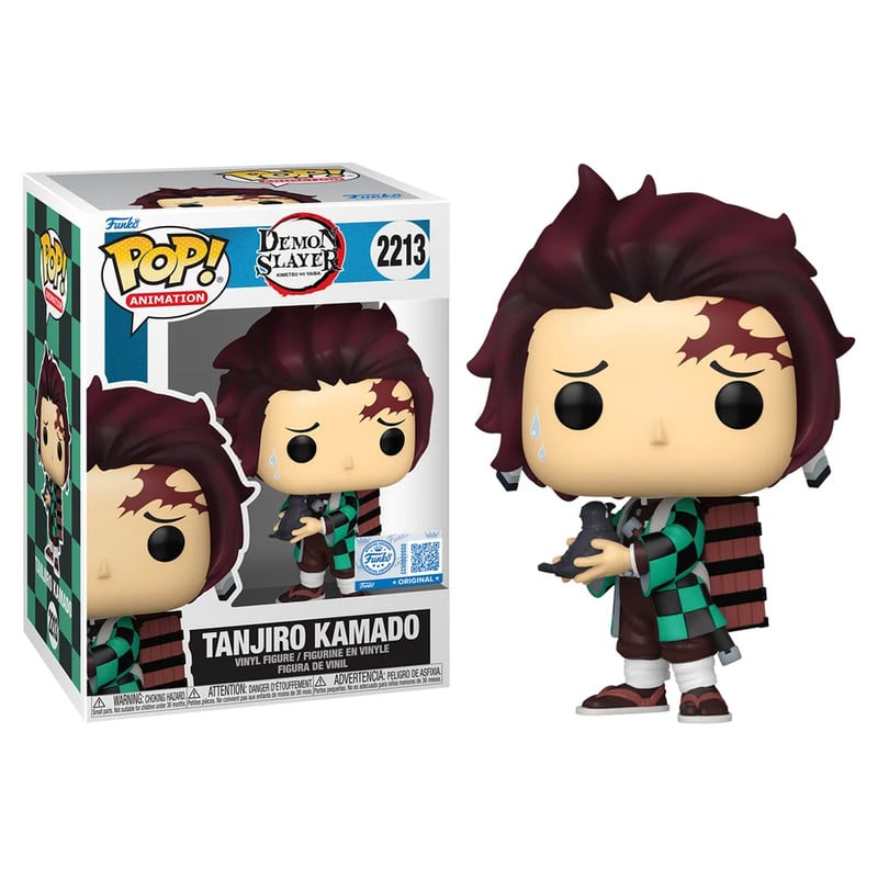FUNKO POP DEMON SLAYER - TANJIRO KAMARO CON CUERVO #2213 - 1